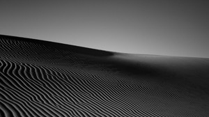 desert, sand, monochrome, black and white (bw) - wallpapers, picture