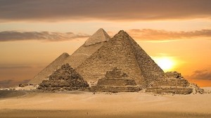 desert, pyramids, egypt - wallpapers, picture