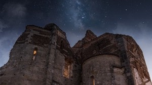 ruins, architecture, starry sky, veneto, italy - wallpapers, picture