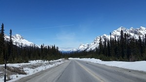 highway, icefields parkway, alberta