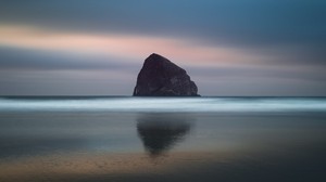 roca, mar, horizonte, cielo, agua - wallpapers, picture