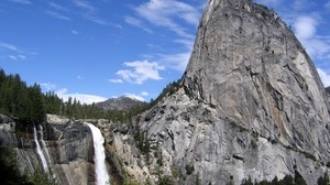 rock, waterfall, giant, stones, gray
