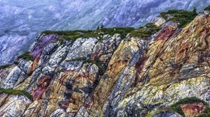 rocas, colorido, mar, costa, piedras - wallpapers, picture