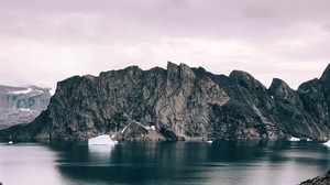 rocks, lake, landscape, shore, stone