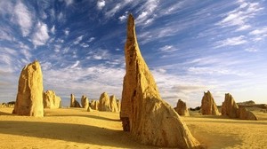 rocas, desierto, arena