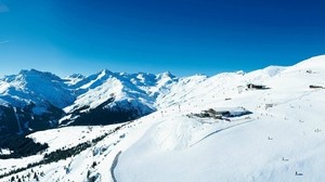 snow, mountains, winter, white - wallpapers, picture