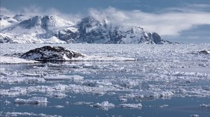 lumi, jää, meri, grönlanti - wallpapers, picture