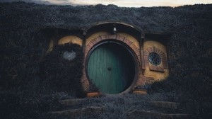 struttura, porta, hobbiton, nuova zelanda - wallpapers, picture