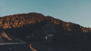 tahoe, california, road, mountains - wallpapers, picture
