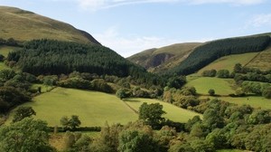 wales, britain, landscape, valley, hills