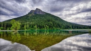 washington, rattlesnake ridge, lake, trees, landscape, mountain, reflection - wallpapers, picture