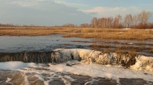 spring, high water, melt, kokshetau, nature, april - wallpapers, picture