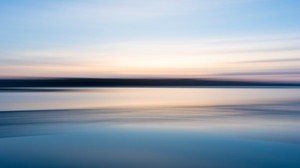 water, sky, horizon, blur, sea - wallpapers, picture