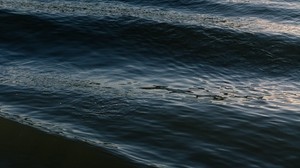 water, waves, ripples, surface, dark