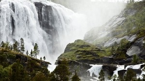 Wasserfall, Bäche, Wald, Kraft, Kraft, Nebel, Lärm, Feuchtigkeit