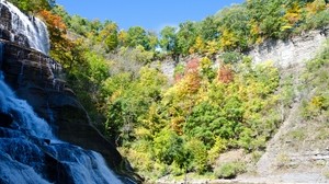 waterfall, river, landscape