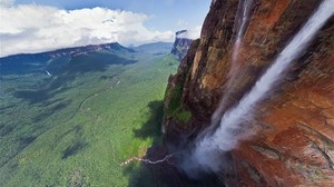 瀑布，高度，岩石，溪流，景观 - wallpapers, picture
