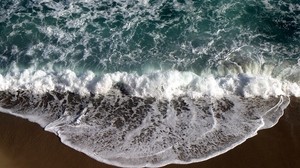 波浪，溪流，海岸，海洋，泡沫，舌头