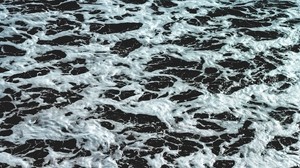 waves, foam, sea, surface