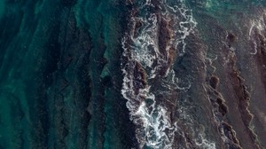 onde, vista dall’alto, acqua