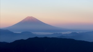 volcano, fog, mountain, fuji, japan - wallpapers, picture