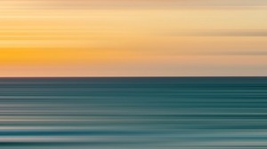 sunset, horizon, long exposure, blurred, gradient - wallpapers, picture