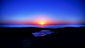 sunset, horizon, sea, sky, sun - wallpapers, picture