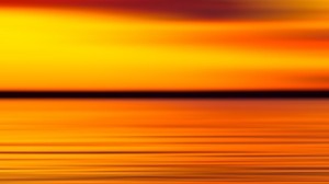 sunset, horizon, motion blur, water, sky - wallpapers, picture