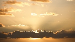 tramonto, cielo, nuvole, sole - wallpapers, picture