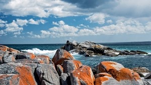 vik, stenar, binalong vik, Australien