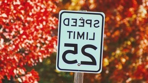sign, speed, limitation, autumn